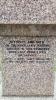 PINK MARBLE OBELISK WITH INSCRIPTION ON FOUR SIDES