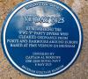 P Party Blue Plaque Brixham