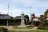 Horndean War Memorial with lamp