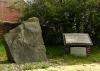 Memorial stone and Methodist Church tablets prior to renovation - May 2020