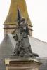 Buckie War Memorial - on a very wet day