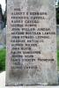 Bedale Parish War Memorial - names 1918 / 1919