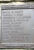 Burgh of Queensferry War Memorial, South Queensferry - WW2 Plaques Left