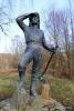 "Salute" by Malcolm Robertson - Memorial to the Women's Timber Corps, Aberfoyle.