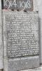 Huntly War Memorial - Tablet IV left edge (WW2 names list)