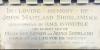 Tablet commemorating Midshipman John Maitland Shorland RN in St George's, Fovant