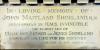 Tablet commemorating Midshipman John Maitland Shorland RN in St George's, Fovant