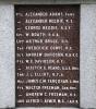 Inverbervie War Memorial - WW1 names (1a)
