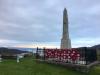 The Men of Tarbert and District War Memorial - After cleaning, weeding, painting in preparation for Centenary.