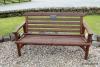 H.M.S. QUEBEC memorials, Inveraray - bench commemorating a H.M.S. QUEBEC Petty Officer