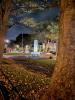 Memorial at night