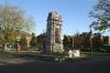 The memorial from the South-West, with the WW2 plinth set in front of the original 'rear'