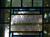 HMS Aldenham Window- Inscription