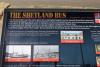 Shetland Bus Memorial, Burghead - information panel