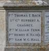 Hindringham - WW1 Cross - left hand names plaque