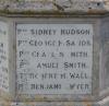 Hindringham - WW1 Cross - right hand names plaque