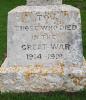 Toft Monks - WW1 inscription