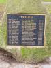 The stone commemorating 'The Fallen' at St Nicholas Memorial Avenue Warwick