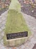 The stone noting the significance of the St Nicholas Memorial Avenue, Warwick