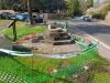 Memorial in April 2022 following damage from road traffic accident