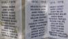 Birchanger Cross, WW1 names tablets
