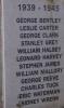 Birchanger Cross, WW2 names tablet