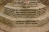 Broadhembury - Cross, WW1 and Boer War names detail.