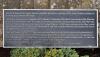 West wall parapet plaque