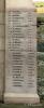 Foveran Parish War Memorial Gateway - WW1 Names (2) - Righ hand side