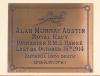 Brass plaque to Paymaster Alan Murray Austin
