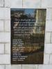Supplementary WW2 Eastwood plaque installed in 2010.[N.B. The inscription mentions '1914', but  actually lists WW2 casualties]