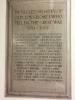 Sittingbourne Baptist Church WW1 Memorial