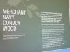 Merchant Navy Convoy Wood board in Lions Shelter