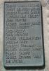 Barwick Cross - top plaque - WW1 names