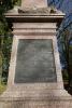 Close up of the memorial's inscription