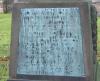 Plaque showing the names