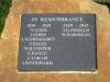 Granite tablet with WW1 & WW2 names in 2015