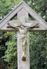 Cross with crucifix atop the memorial
