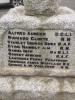 Plinth with WW2 Names