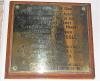 Lieutenant Commander N. J. Crossley Plaque