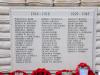 Watchet War Memorial Garden - names of fallen