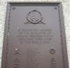 Close up of the Dedication
