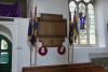 The memorials, just inside the church