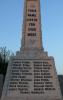 Close up of WW1 names