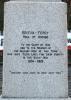 12 o'clock face - Commemorative inscription