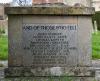 Buckden left hand memorial stone detail
