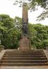 Memorial in context, from front