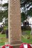Shaft of Cross showing the names
