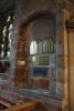 The plaque (bottom) in its alcove