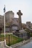 The memorial in front of the castle